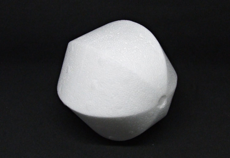 Styropor Kugel facettiert Ø 10 cm