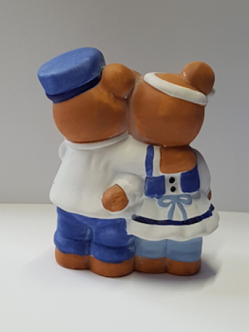 Terracotta-Figur "Bärenpaar"