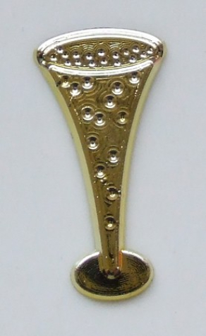 Streuteile "Sektkelch" gold - 5 Stück