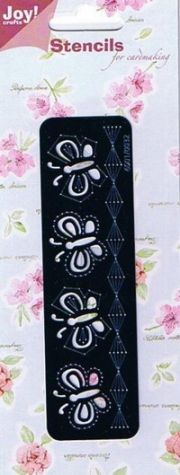 Joy! Embossing Schablone 32 - Bordüre mit Schmetterlingen