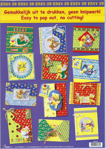 Preview: 3D Stanzbogen Set 'Winnie the Pooh' - 10-tlg