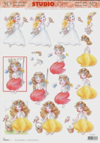 3D-Bogen - Studiolight STSL801 - Blumenmädchen