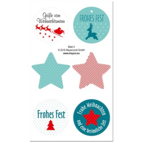 Sticker "Weihnachtsmotive"- bunt