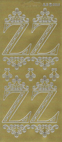 Sticker Buchstabe 'Z' - gold