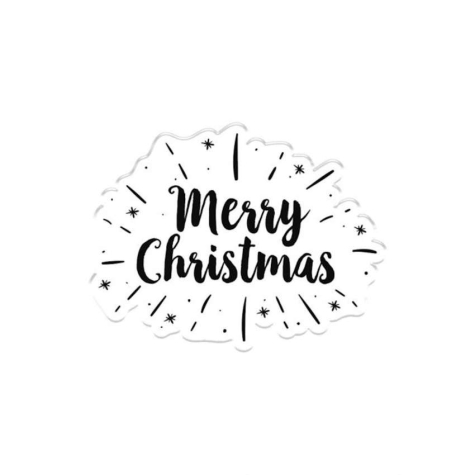 Clear Stamp - Modern Merry Christmas