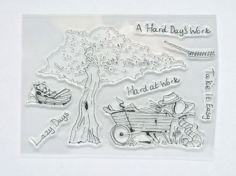 The Card Hut - Clear Stamp - Lazy Days