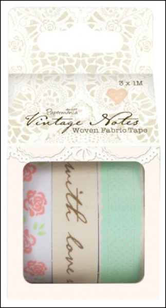 Vintage Notes - Woven Fabric Tape