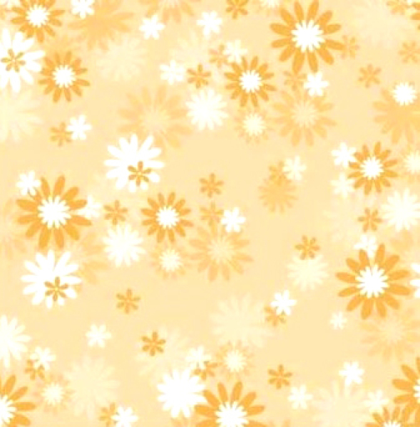 Scrapbooking Papier 12" x 12" - Blumen orange