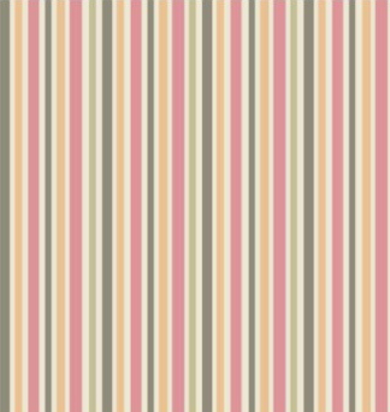 Scrapbooking Papier 12" x 12" - Streifen orange/rosa