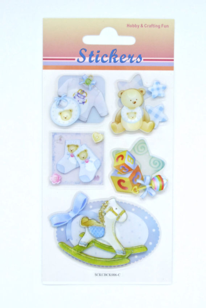 3D-Foliensticker Baby Nr. 3 - 5tlg