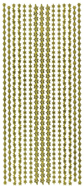 Sticker Stern-Linien - gold   1 Bogen 23x10 cm
