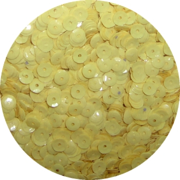 Pailletten gewölbt Ø 6mm, 40 Gramm - gelb