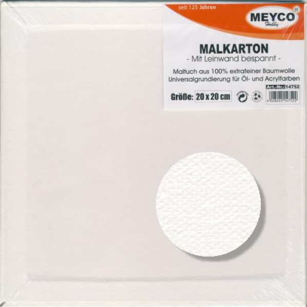 Malkarton 20 x 20 cm