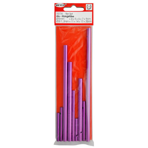 Alu-Klangstäbe 9er Set - lila