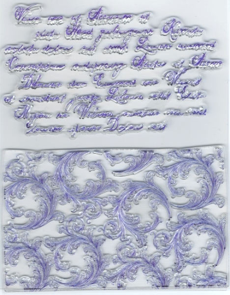 Silikon Stempel - Viva Decor - Schrift und Schnörkel