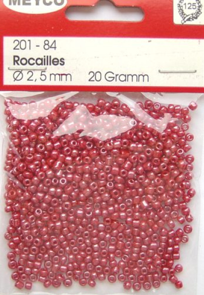 Rocailles Ø 2,5 mm - rot opak