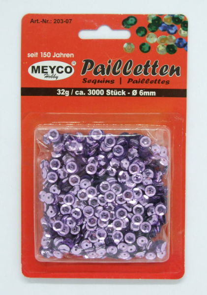 Pailletten gewölbt Ø 6mm - altrosa metallic - ca. 3.000 Stück