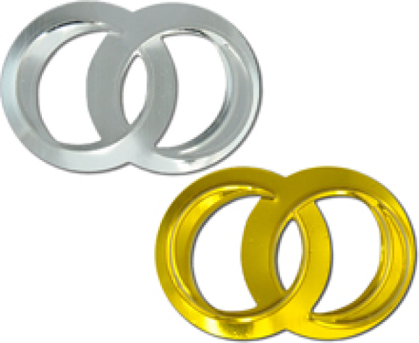 Streuteile-Ringe 35mm, 25g - gold/silber