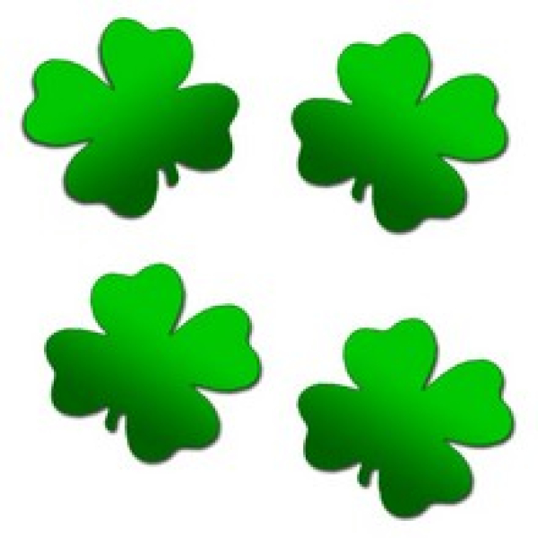 Streuteile - Glücksklee 20mm, 20g