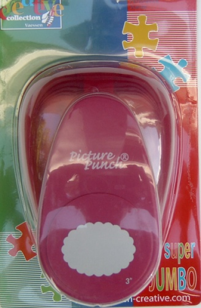 Motivlocher "extra groß" - Scalloped Oval