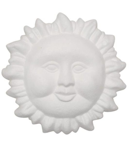 Styropor Sonne mit Gesicht