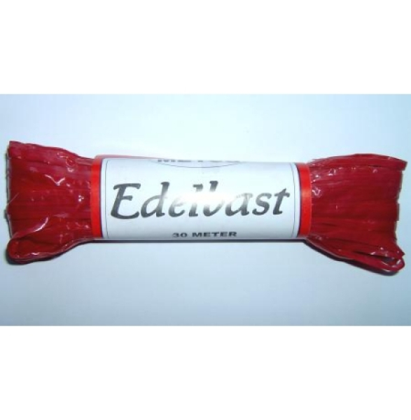 Edelbast - rot   30 Meter per Docke