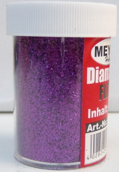 Diamant Flitter in Streudose, 40g - lila