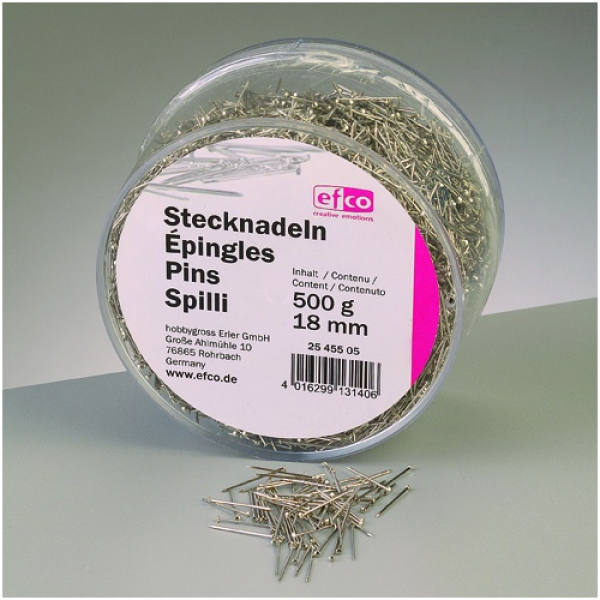 Stecknadeln 18mm silberfarben