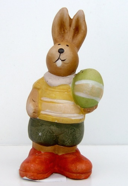 Hase mit Ei 12 cm