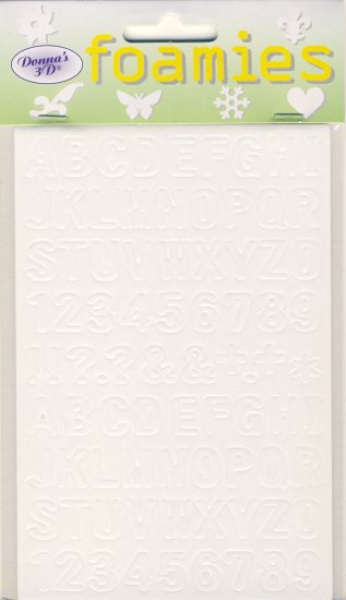 Donna's 3D Foamies - ABC   1 Bogen 10 x 15 cm