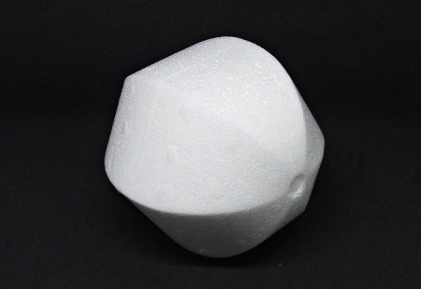 Styropor Kugel facettiert Ø 10 cm