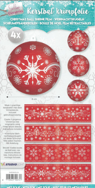 Schrumpfbanderole für Christbaumkugeln "Sparkling Christmas" - Nr. 04