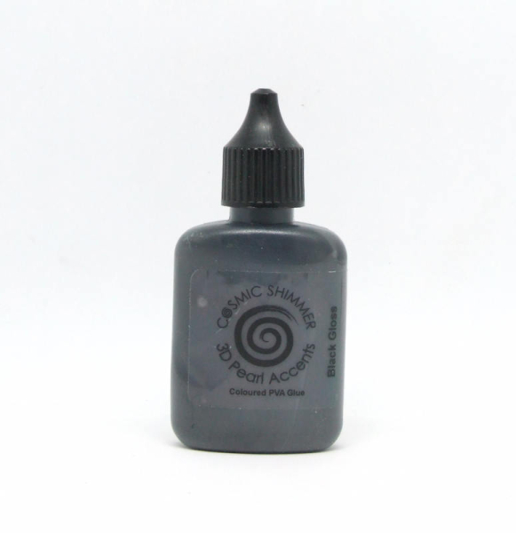 Cosmic Shimmer 3D Accents Pearl - 30 ml - black gloss