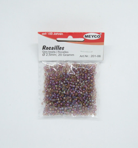 Rocailles Ø 2,5 mm - lila irisierend
