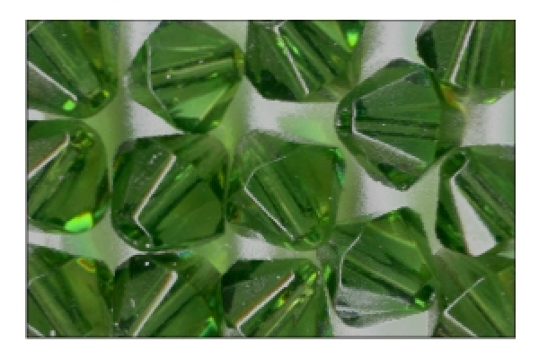 Glasfacetten-Perlen Ø 6 mm - emerald (dunkelgrün)