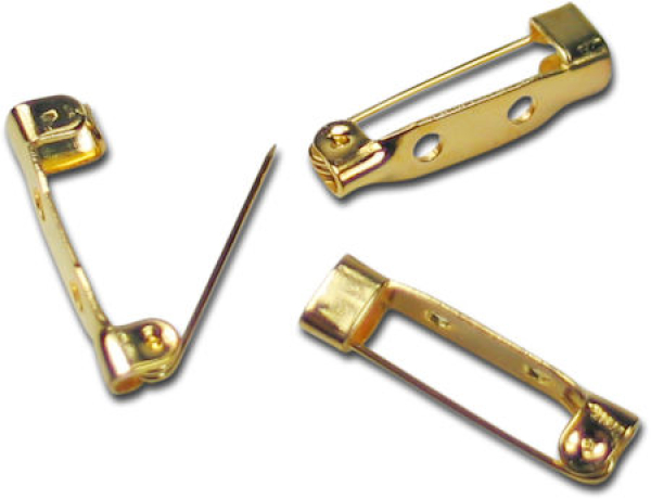 Broschennadel 20 mm - vermessingt