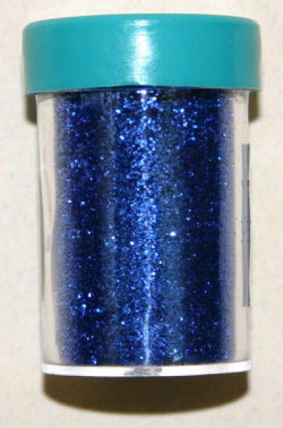 Glitter fein in Streudose - Blau