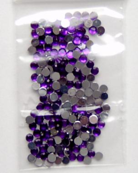 Acryl Strass Rund Ø 3 mm - ca. 300 Stück - lila/amethyst