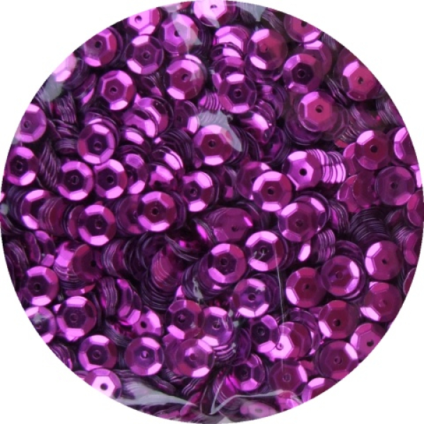 Pailletten gewölbt Ø 6mm - ca. 4.000 Stück - pink