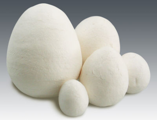 Watteeier 30 x 38 mm - 12 Stück
