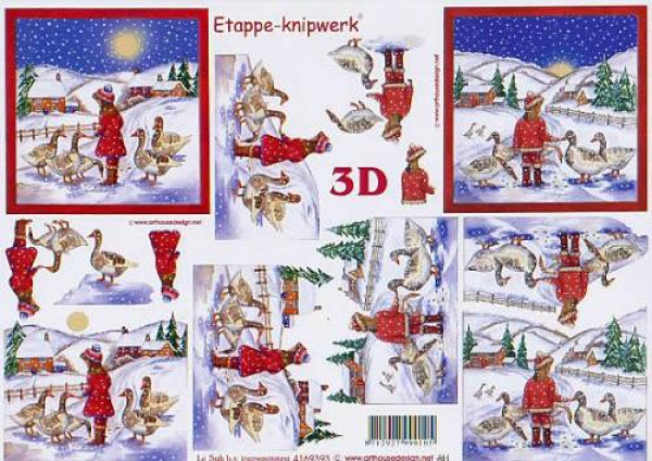 3D Bogen - A4 - Le Suh 4169393 - Kinder + Gänse