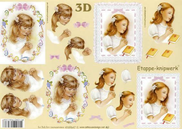 3D Bogen - A4 - Le Suh 4169647 - Betendes Mädchen
