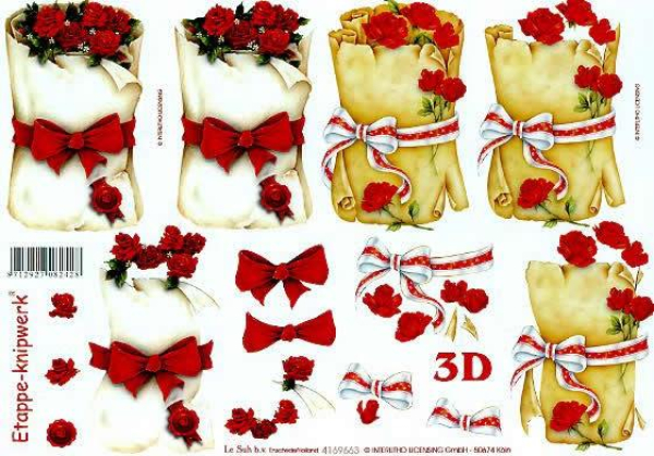 3D Bogen - A4 - Le Suh 4169663 - Rose im Pergament