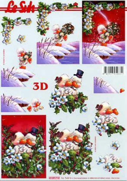3D Bogen - A4 - Le Suh 4169712 - Ente mit Strauß