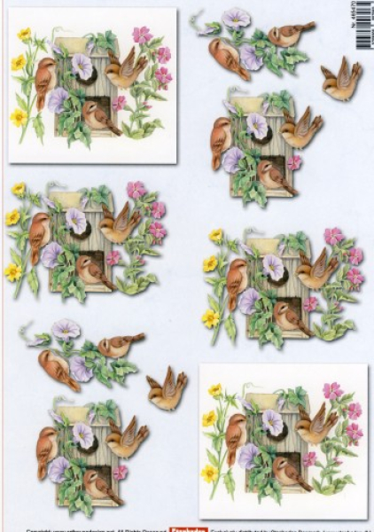 3D-Bogen - A4 Stenboden - 470 Vogelhaus