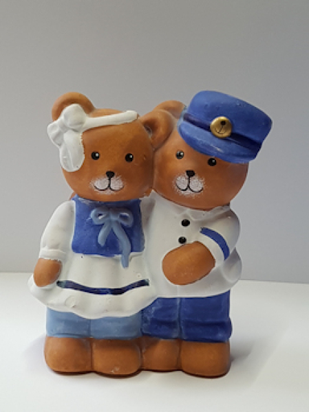 Terracotta-Figur "Bärenpaar"