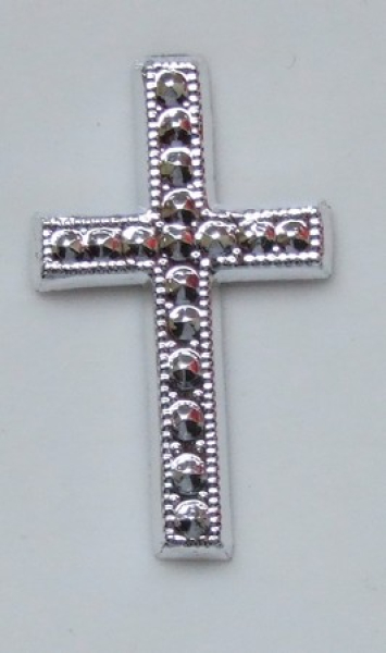 Streuteile "Kreuze" silber - 5 Stück