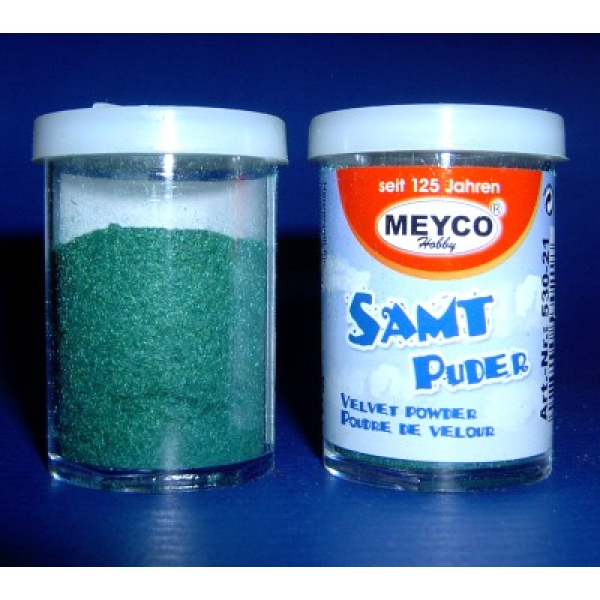Samt- /Velvetpuder in der Streudose, 4,5g - grün