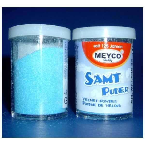 Samt- /Velvetpuder in der Streudose, 4,5g - blau