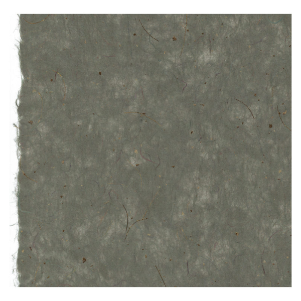 Strohseide mit Goldfäden grau - Bogen 50 x 70 cm